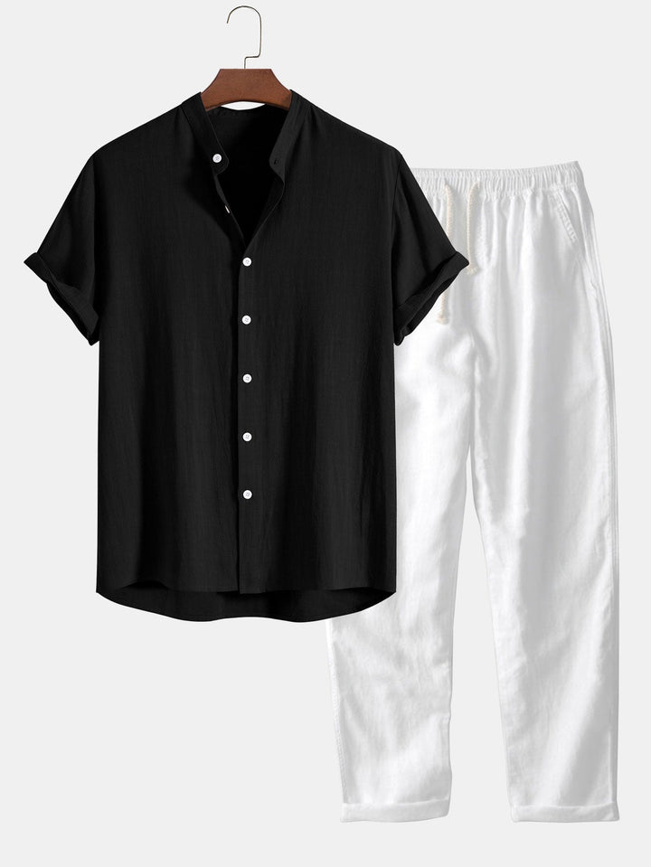 Linnen set met overhemd en broek - Antonio
