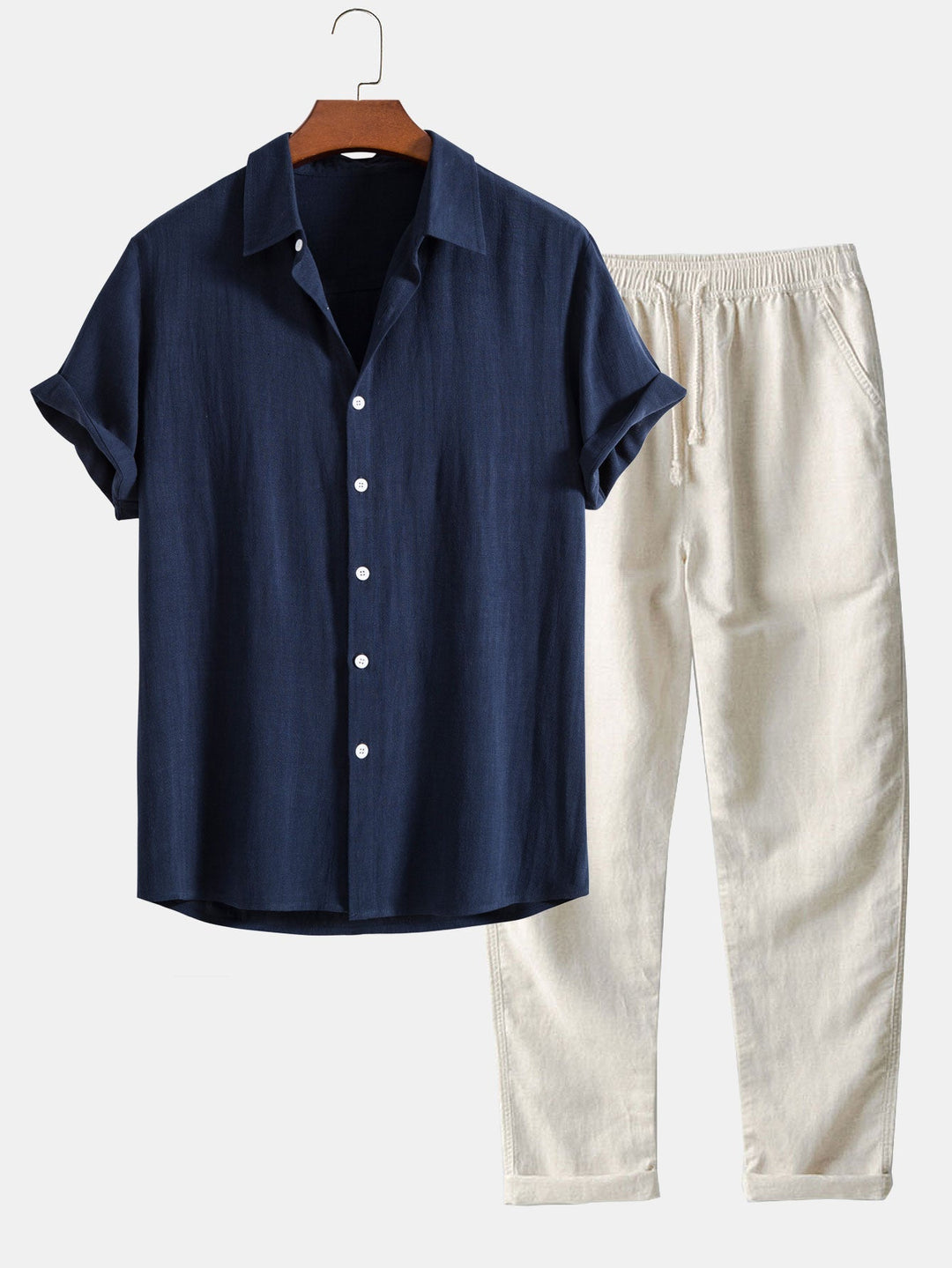 Linnen set met overhemd en broek - Antonio