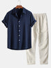 Linnen set met overhemd en broek - Antonio