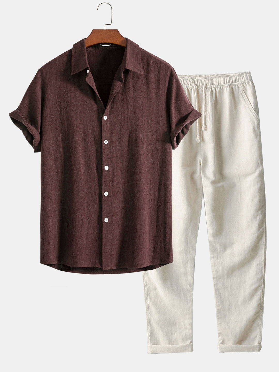 Linnen set met overhemd en broek - Antonio