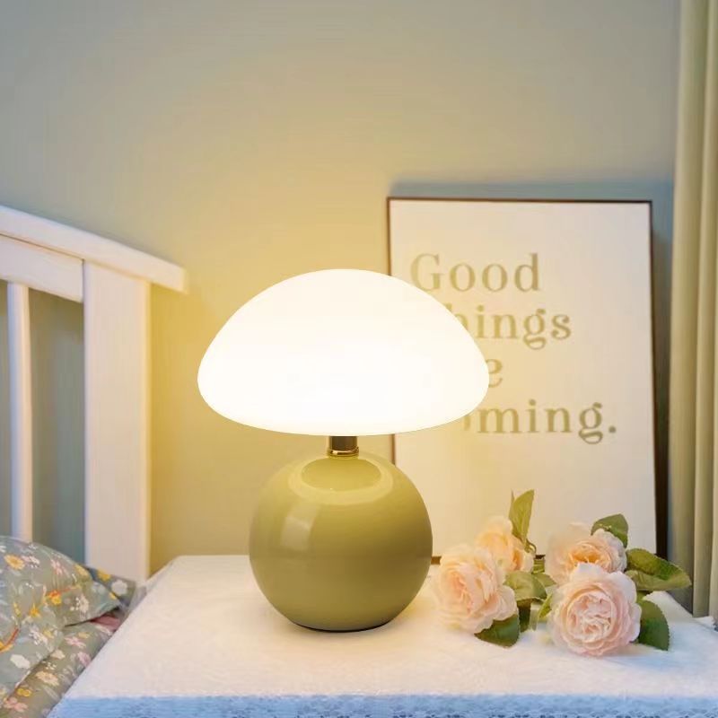 GlowMushroom - Design Tafellamp in Keramiek met 3 Kleurinstellingen