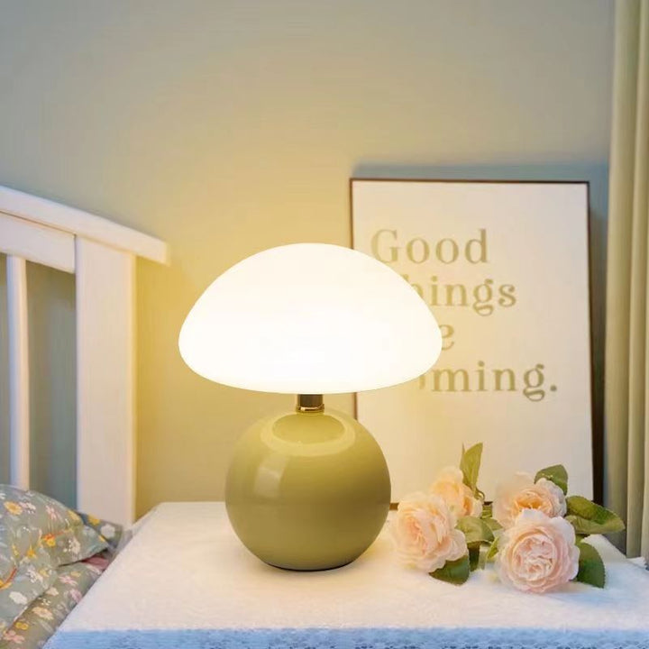 GlowMushroom - Design Tafellamp in Keramiek met 3 Kleurinstellingen