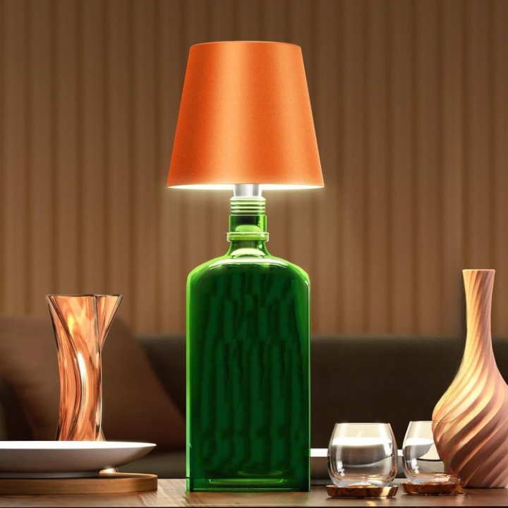 GlowLuxe - Draagbare LED Fleslamp met Touch Bediening en Dimbare Helderheid