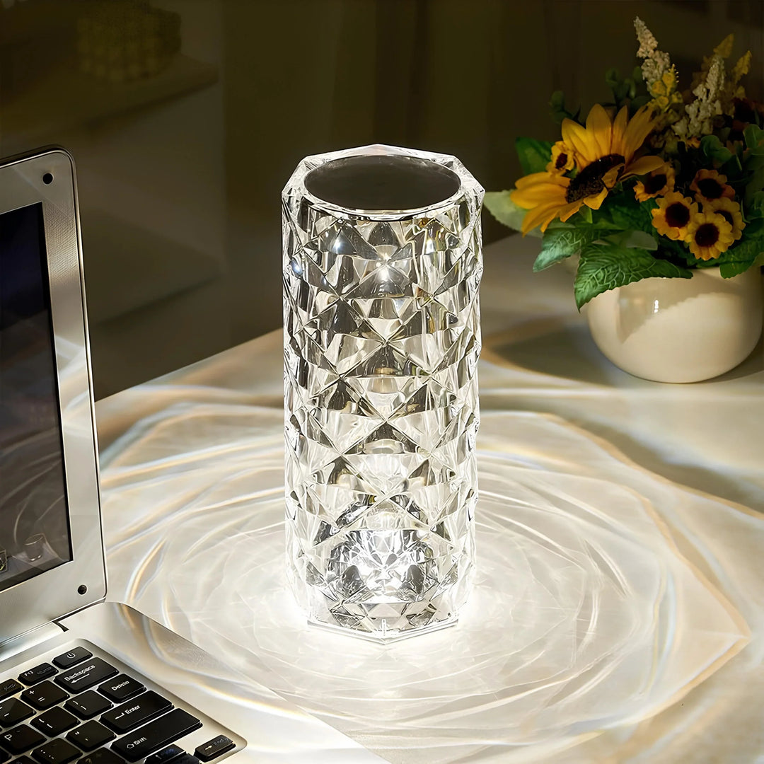 Elegante kristallen LED-lamp met 16 kleuropties en afstandsbediening