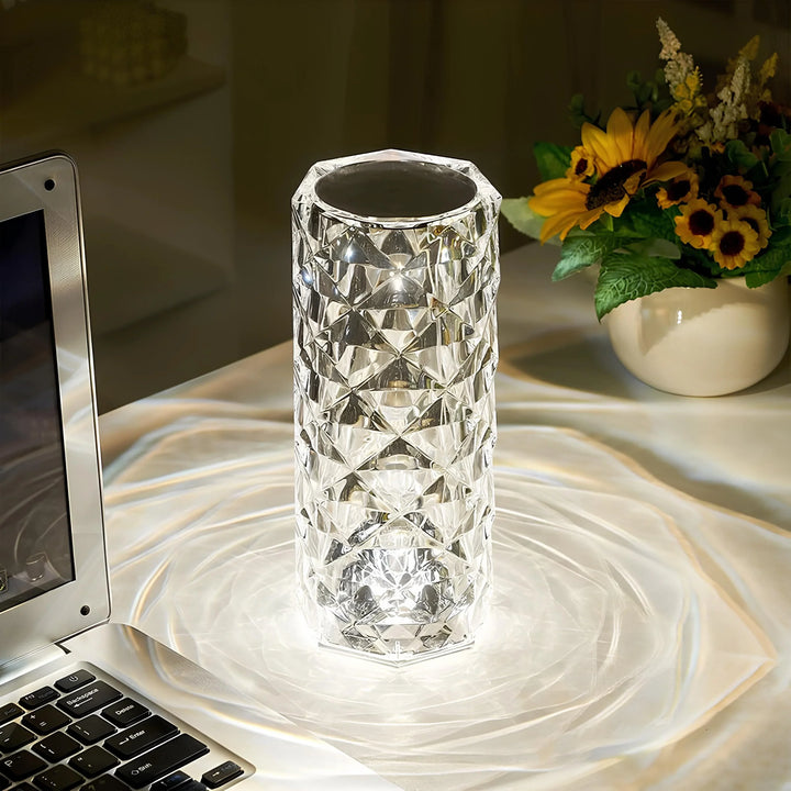 Elegante kristallen LED-lamp met 16 kleuropties en afstandsbediening