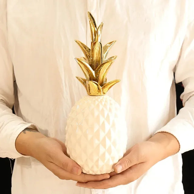 GoldenGlow - Gouden Ananas Decoratie Voor Luxe Interieurs