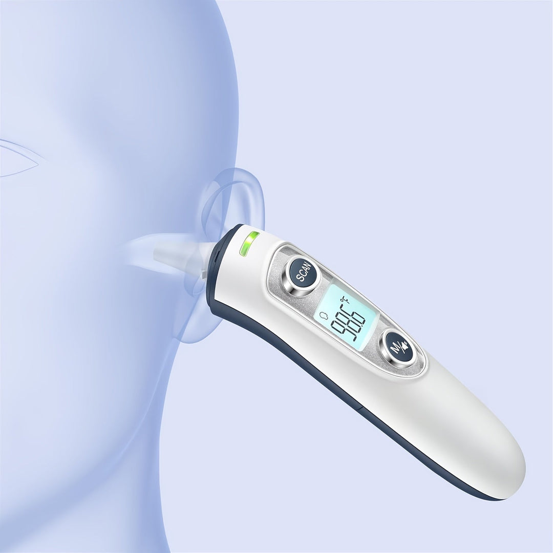 Digitale 2-in-1 Thermometer met Snelle Meting in 1 Seconde – Geschikt voor Voorhoofd en Oor