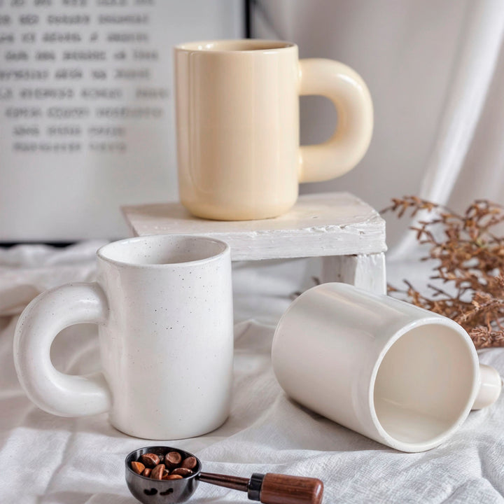 Eleganza - Luxe Porseleinen Kopje met Modern Geometrisch Design
