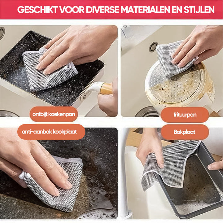 CleanMaster | Moeiteloos schoon met krachtige vaatdoekjes (5 stuk)