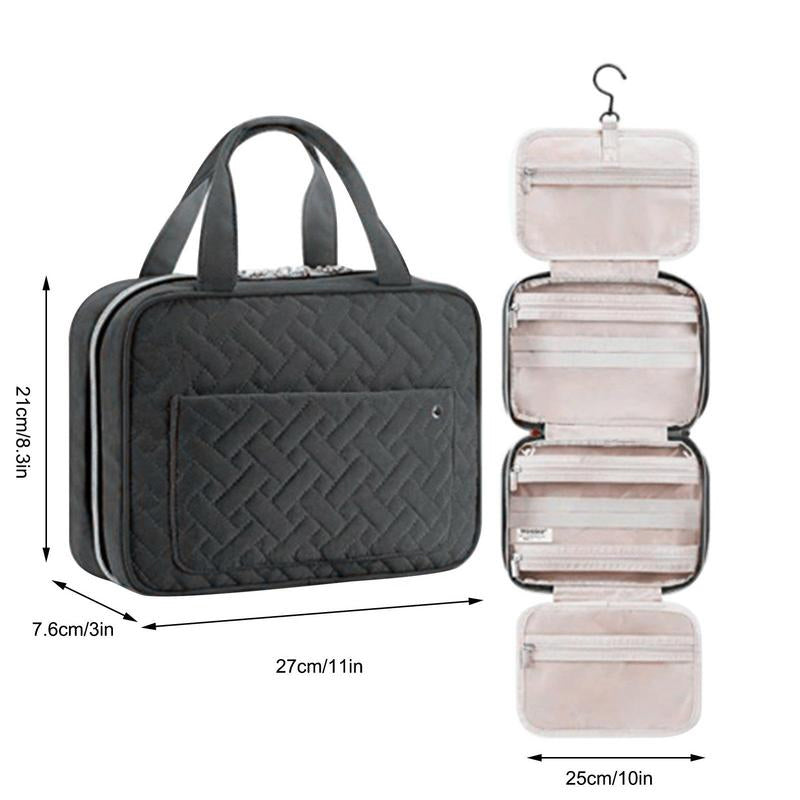 Travelique reisorganizer voor cosmetica | Compact en waterdicht | Met 4 vakken en 360° haak | Voor dames en heren