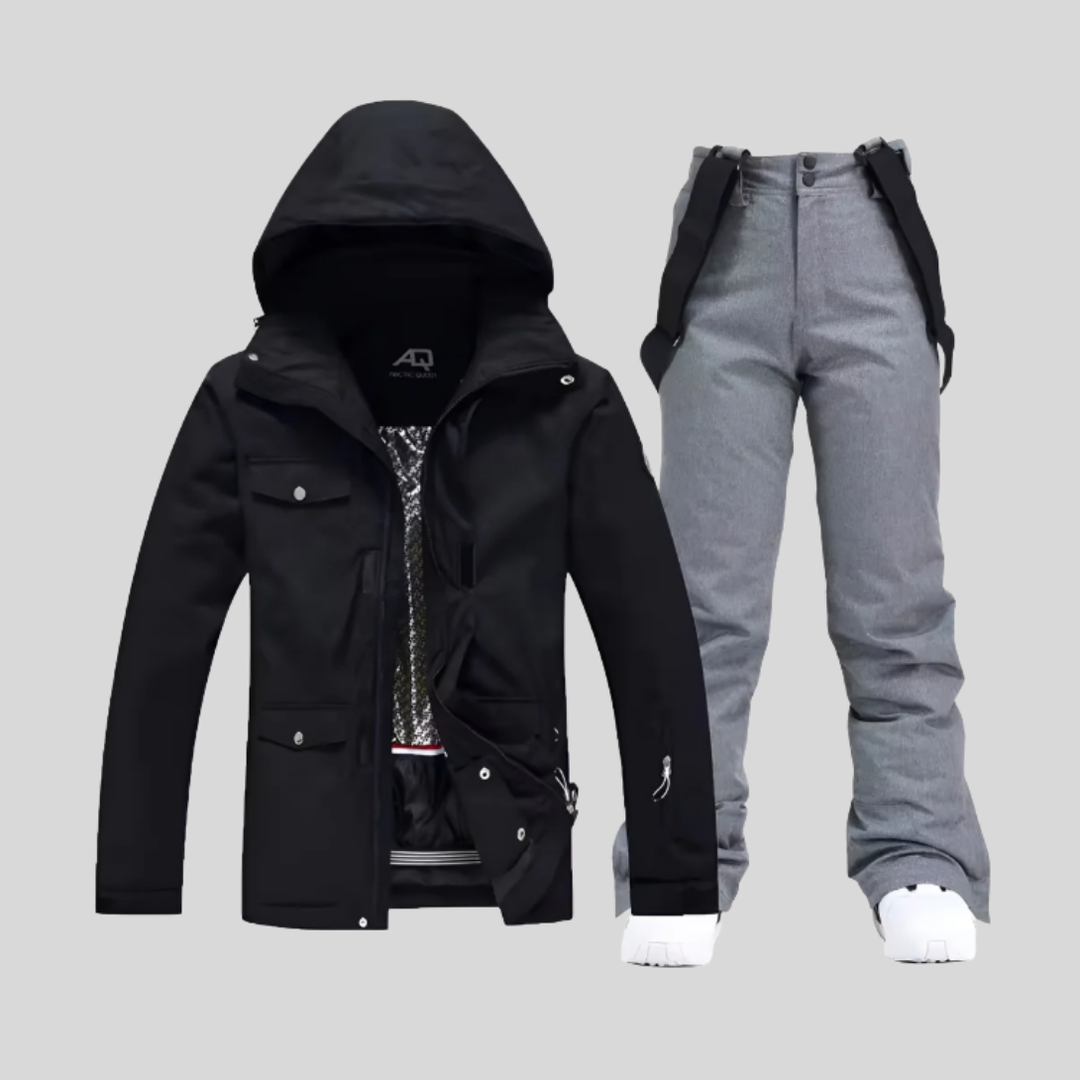 Dames ski-jas en -broekset, functionele winteroutfit