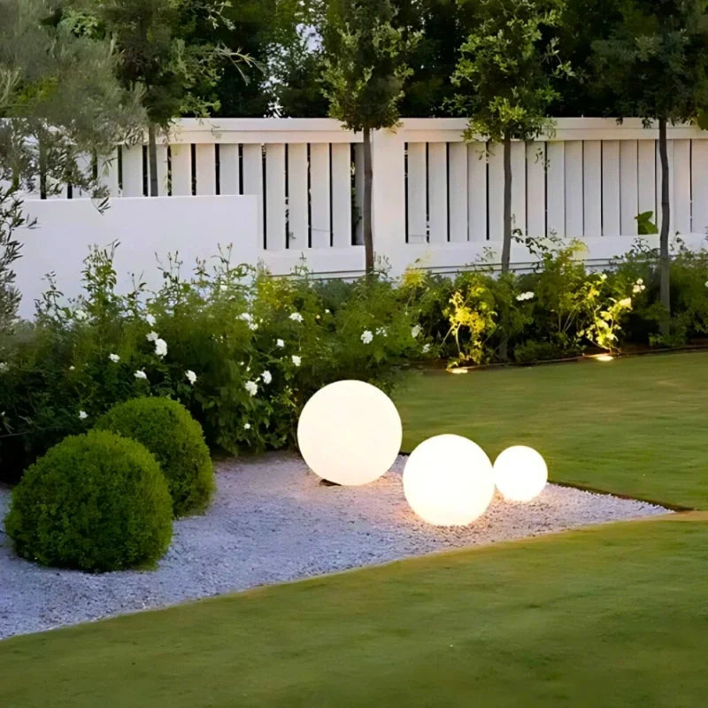 Bolvormige tuinlamp, kleurwisselende LED
