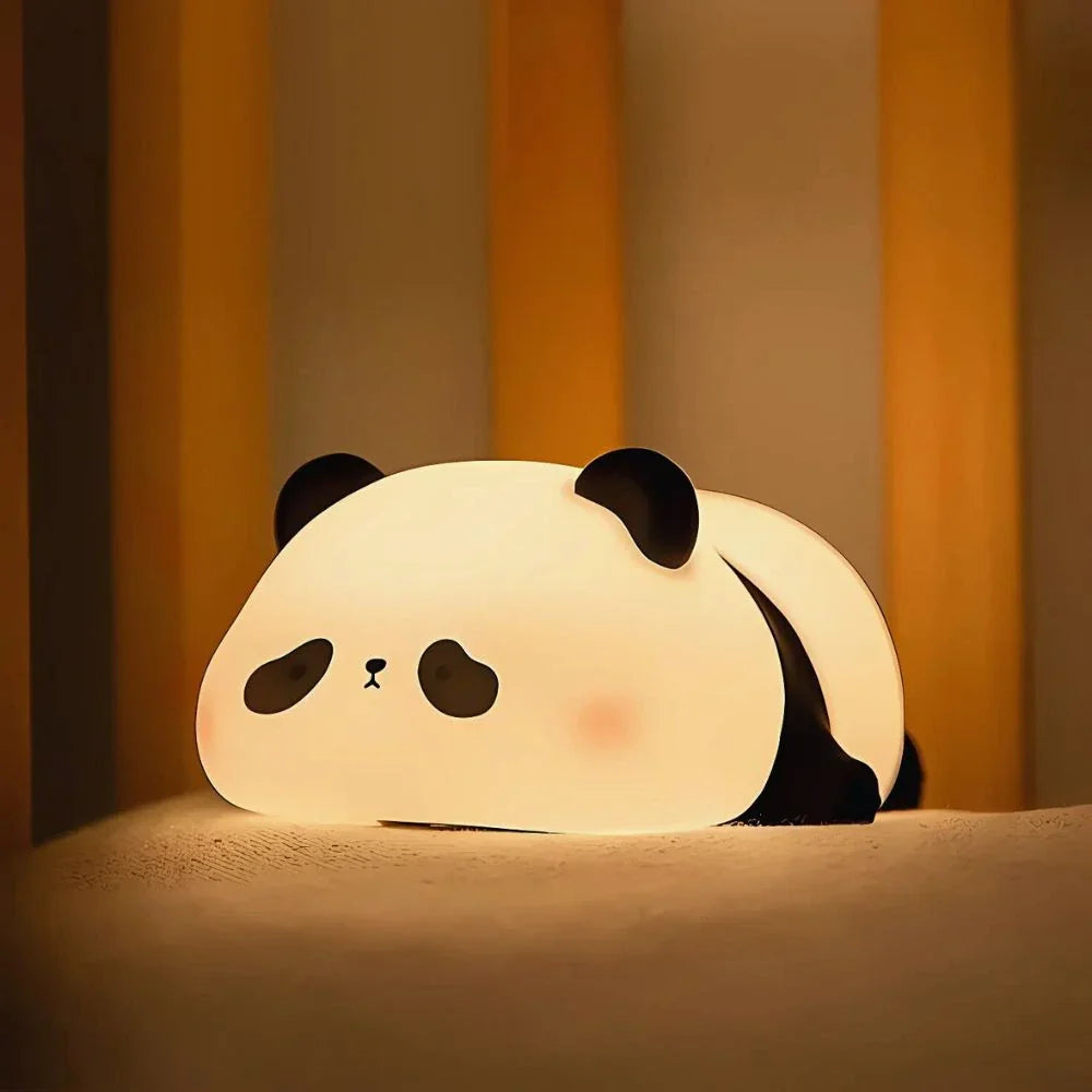Schattige LED-nachtlamp, instelbare helderheid met slaaptimer