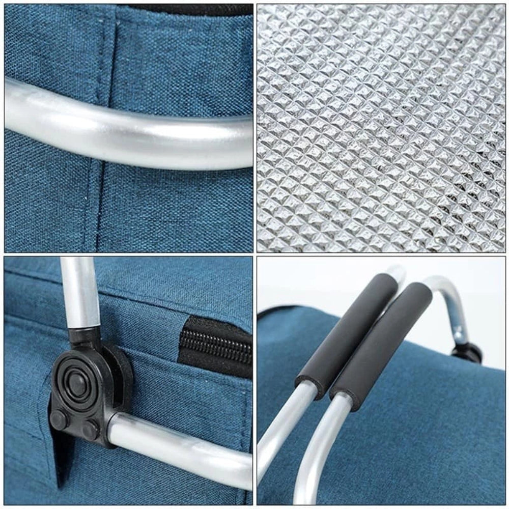 Opvouwbare geïsoleerde picknickmand 18L, draagbare koelbox