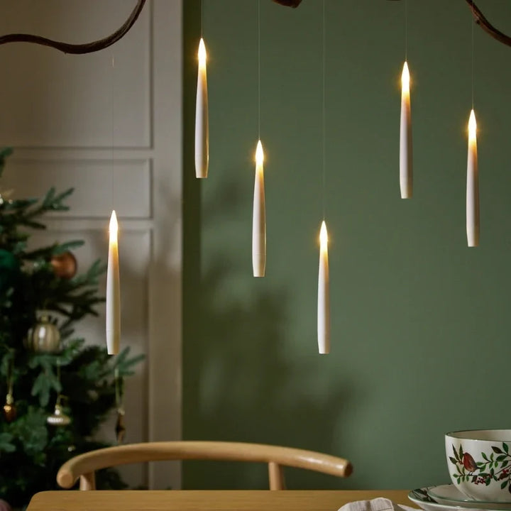 Betoverende set zwevende kaarsen, veilige LED-sfeerverlichting