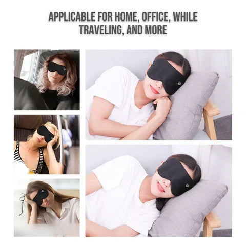 Verstelbaar verwarmd oogmasker, draagbaar en draadloos comfort