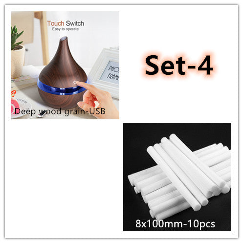 LED aroma diffuser met fijne ultrasone nevel, compact formaat