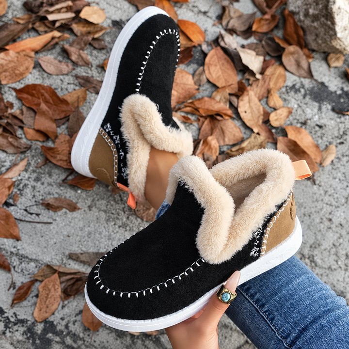 Instapsneakers voor dames met pluche voering