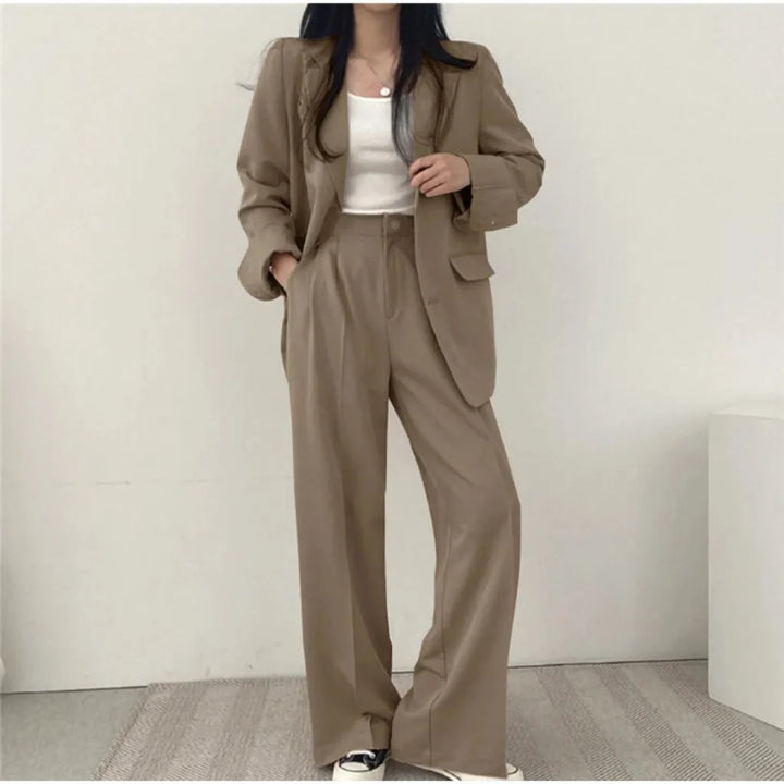 Tweedelige Blazer Set Dames