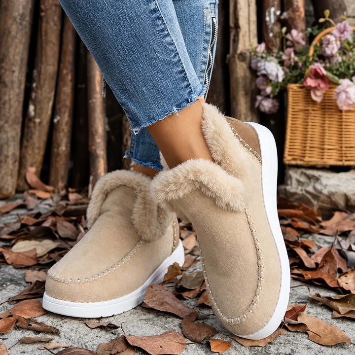 Instapsneakers voor dames met pluche voering