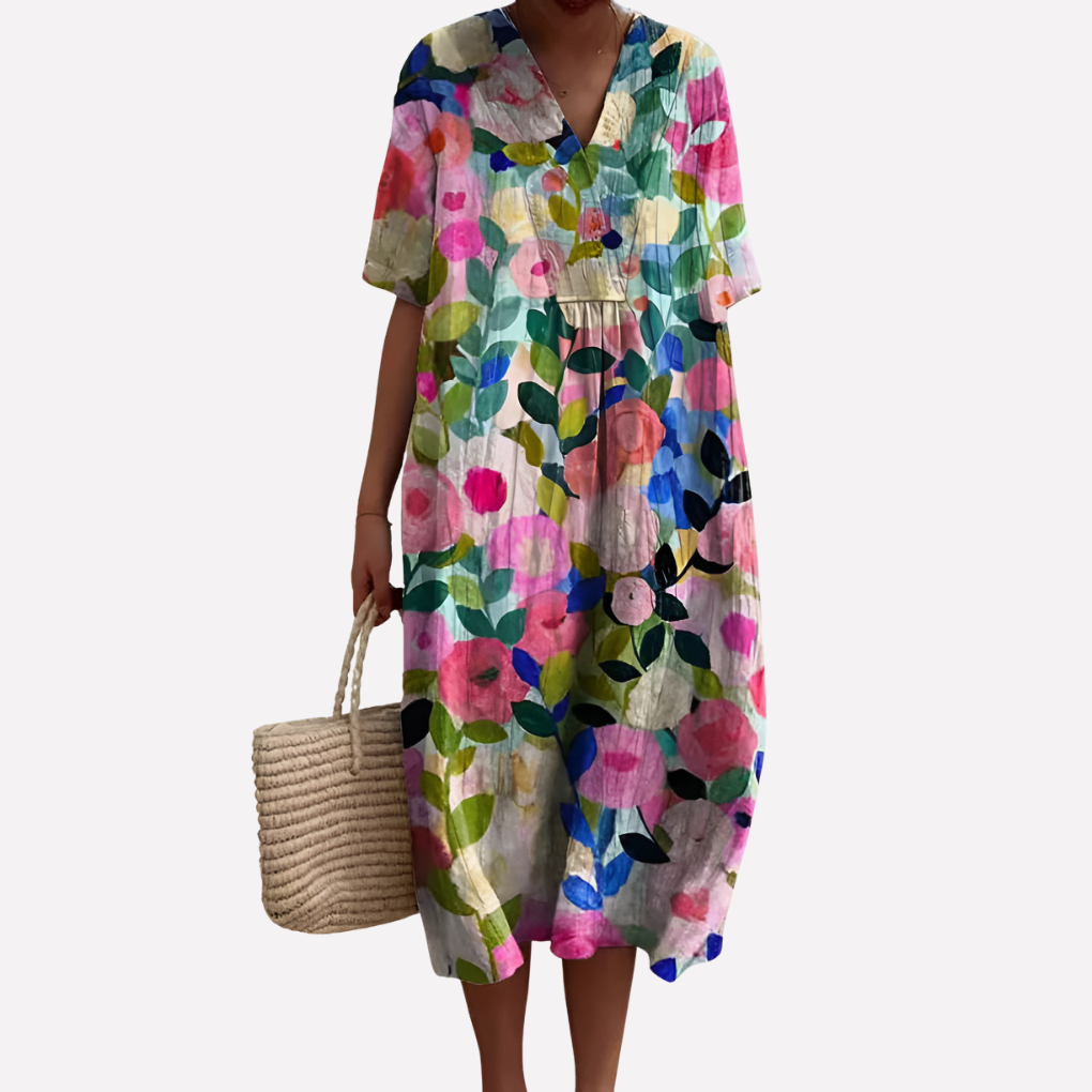 Bloemenjurk voor dames, zomerjurk