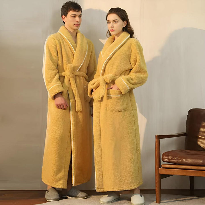 Elegante loungebadjas met strikceintuur