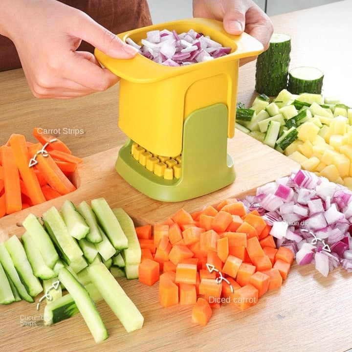 SliceKing - 2-in-1 Groentesnijder & Hakmachine voor Snel en Eenvoudig Snijden
