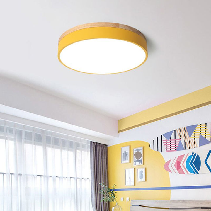 Slimme plafondlamp, rond dimbaar licht voor moderne kamers