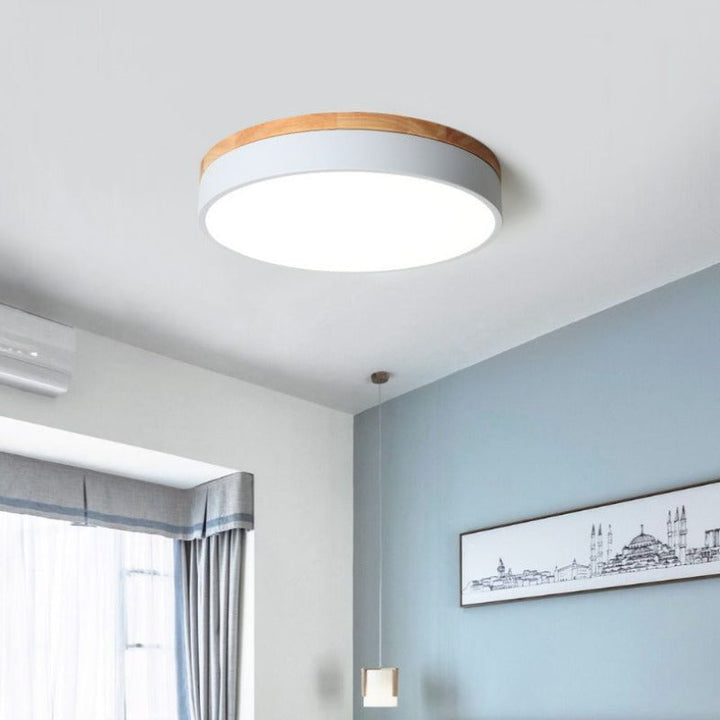 Slimme plafondlamp, rond dimbaar licht voor moderne kamers