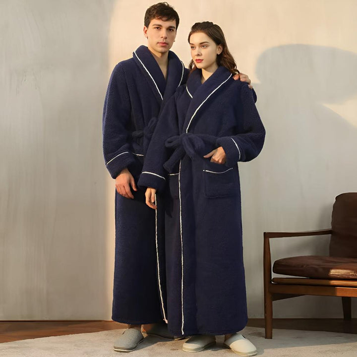 Elegante loungebadjas met strikceintuur