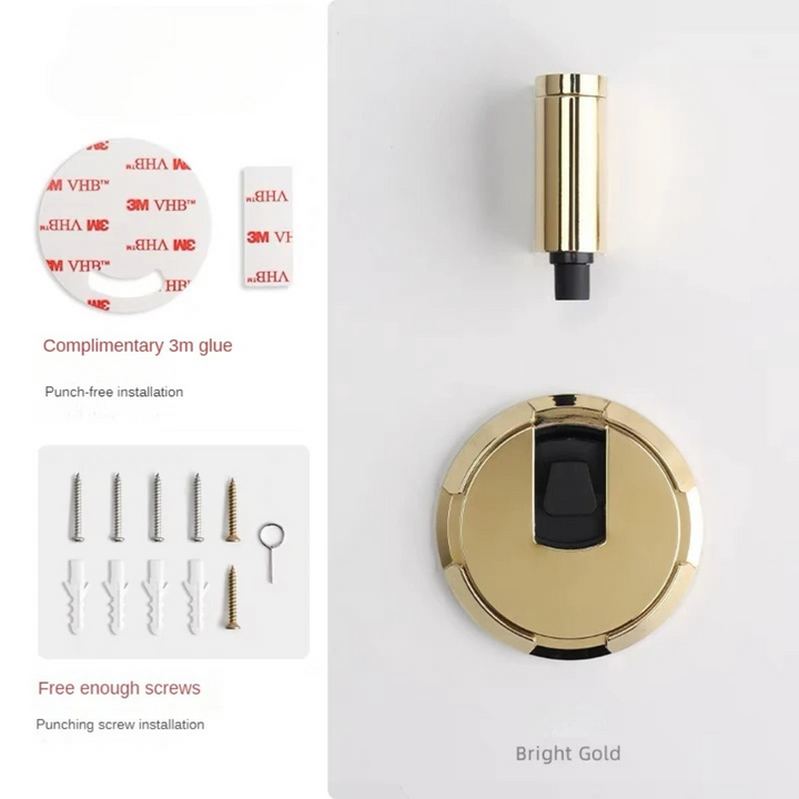 Magnetische deurstopper voor vloermontage zonder boren