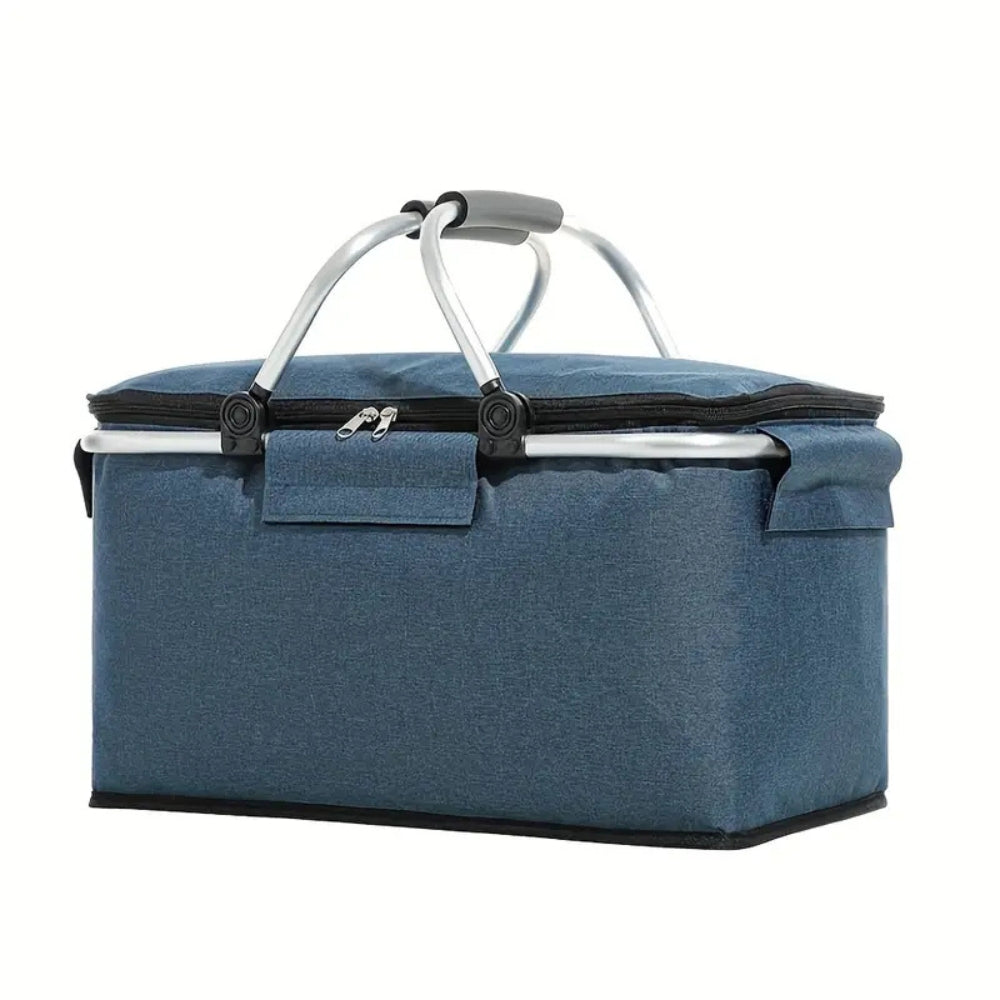 Opvouwbare geïsoleerde picknickmand 18L, draagbare koelbox