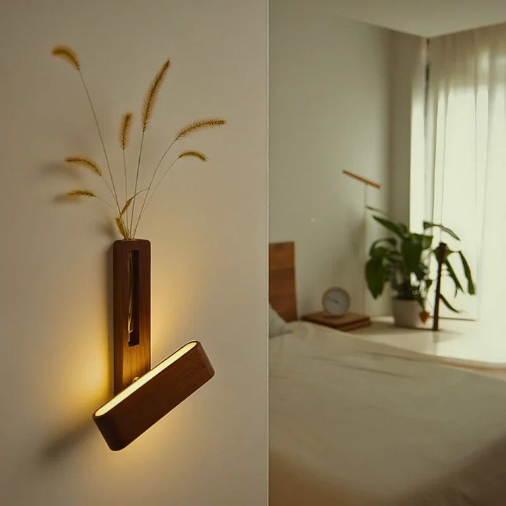 Wandlampen met ingebouwde vaas en instelbare gloed