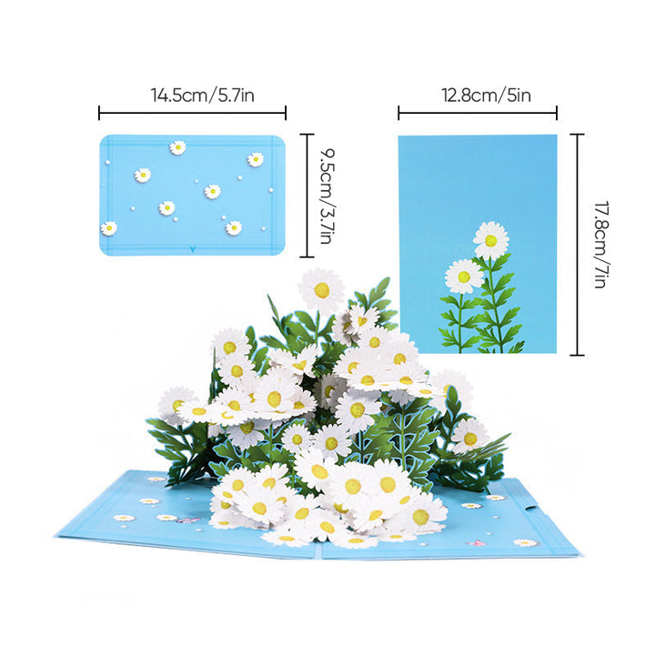 Moederdag 3D-bloemenkaart, uniek aandenken voor haar