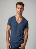 T-shirt voor heren met V-hals