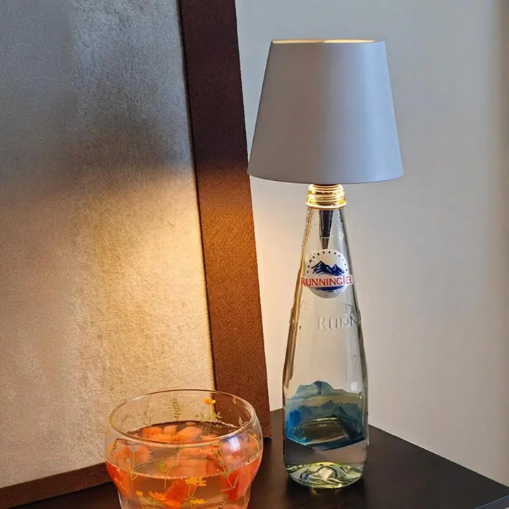Flessenlamp-adapter, oplaadbare LED
