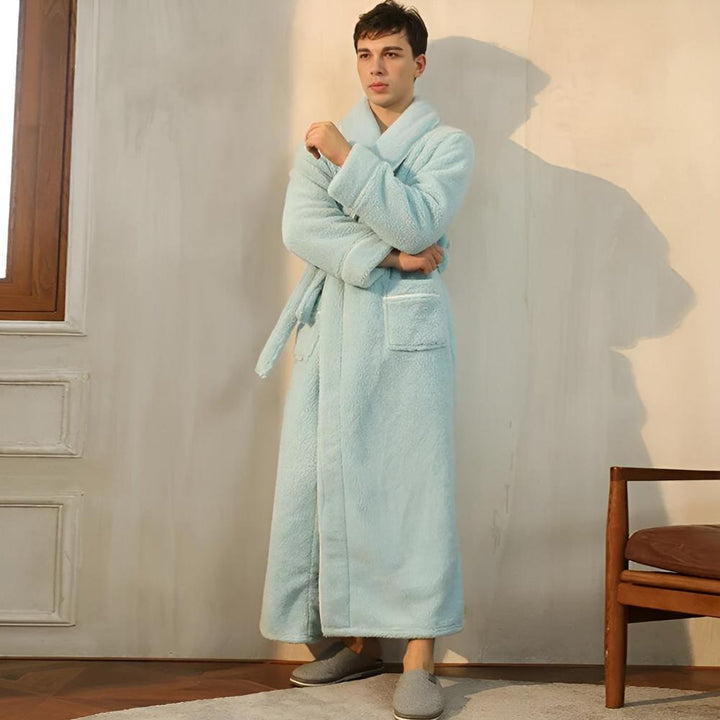 Elegante loungebadjas met strikceintuur
