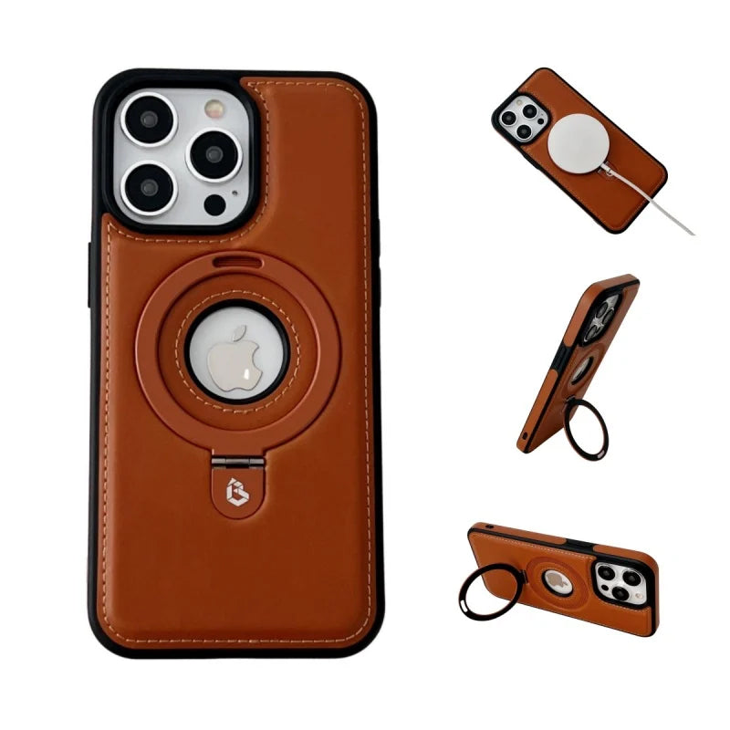 Klassiek telefoonhoesje met standaard, slanke beschermhoes