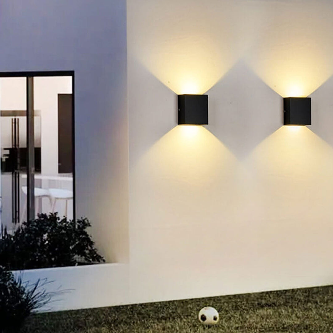 Wandlamp met bewegingssensor, verstelbare led-buitenverlichting