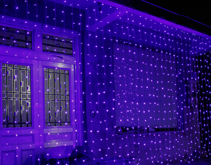 Led-lichtgordijn met afstandsbediening voor raam en muur