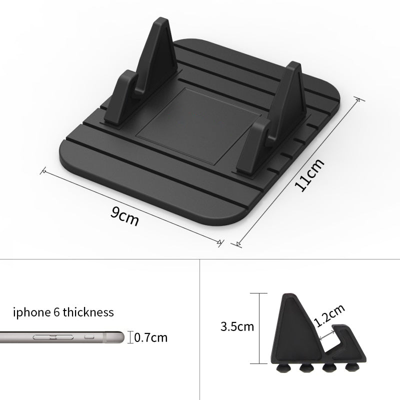 Telefoonhouder voor op het dashboard in de auto, compacte antislipstandaard