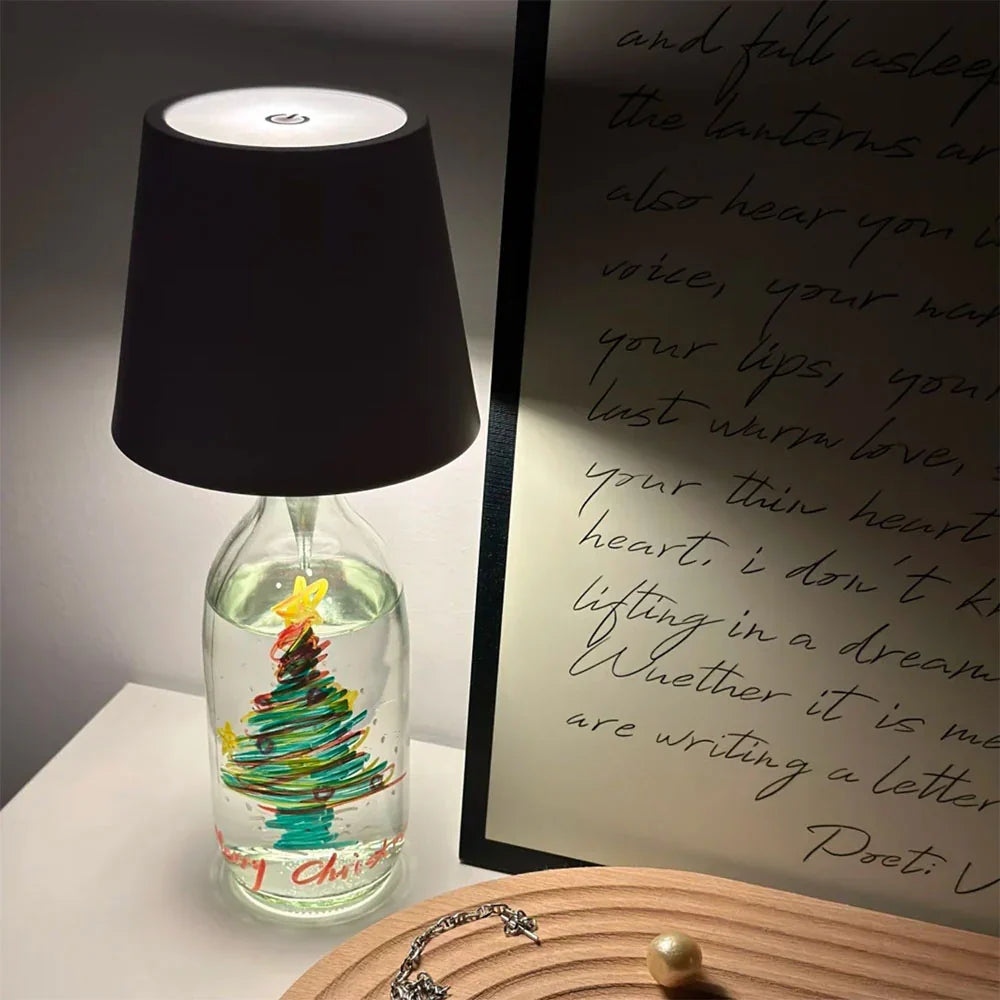 Flessenlamp-adapter, oplaadbare LED