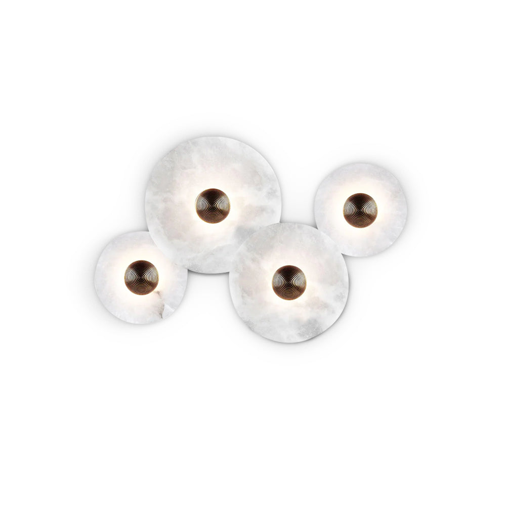 Decoratieve ronde LED-opbouwwandlamp