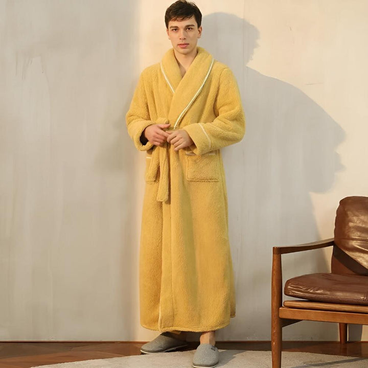 Elegante loungebadjas met strikceintuur