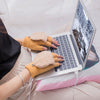 Gebreide USB-handschoenen met klep, verwarmd aan twee kanten
