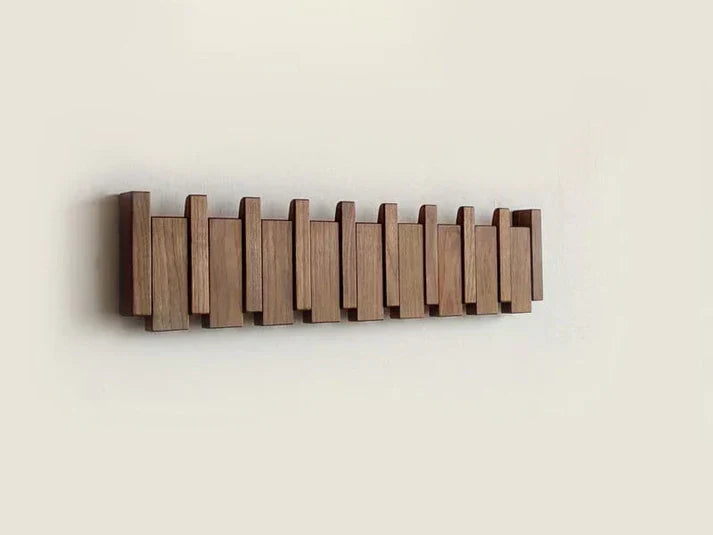 HarmonyHook - Houten Kapstok Met Stijlvol Piano Design