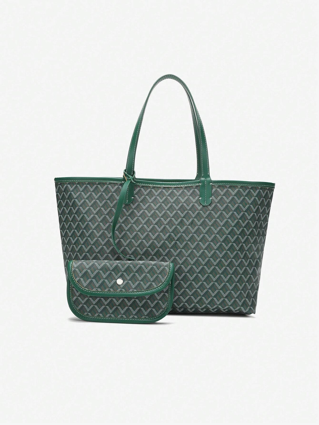 Casual Schoudertas van PVC voor Dames | Tote Bag | Grote Lichte Tas voor Studenten