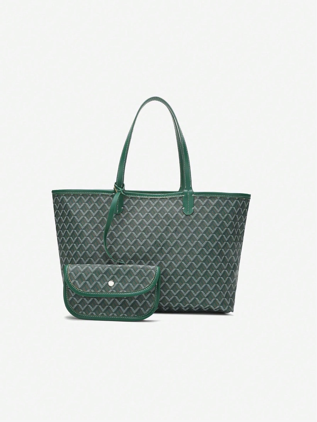 Casual Schoudertas van PVC voor Dames | Tote Bag | Grote Lichte Tas voor Studenten