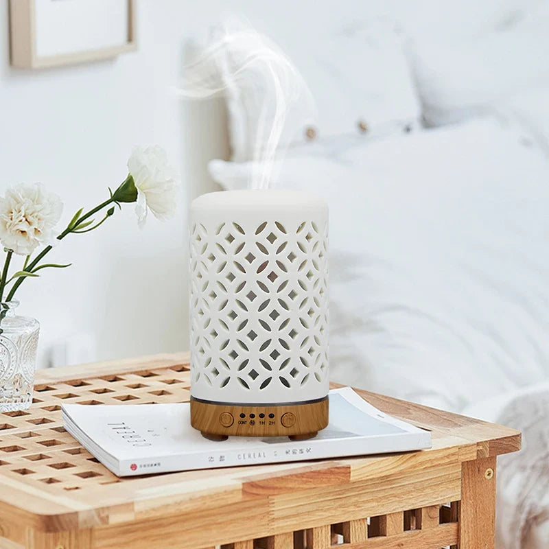 ZenLight - Stijlvolle Keramische Diffuser met LED Sfeerverlichting