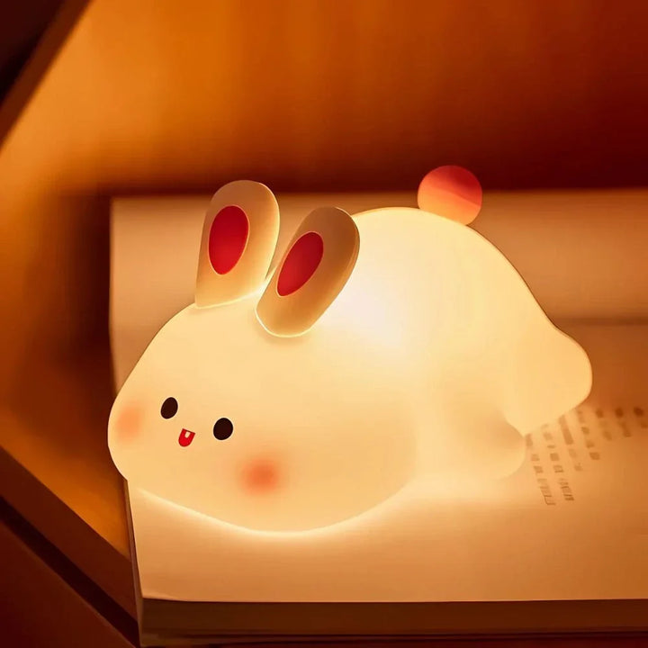 Schattige LED-nachtlamp, instelbare helderheid met slaaptimer